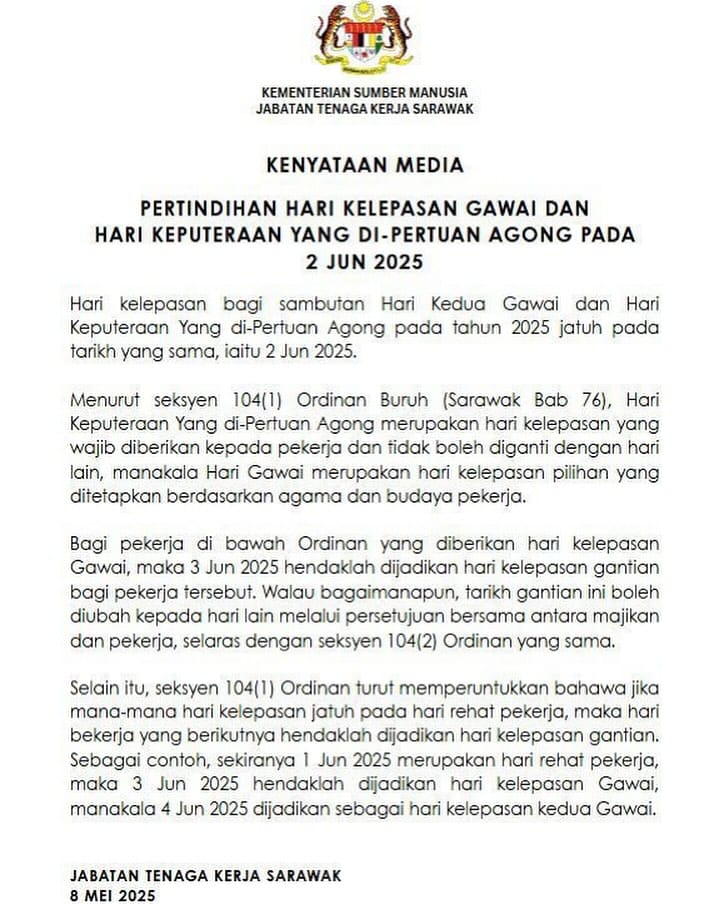 hari gawai 2025