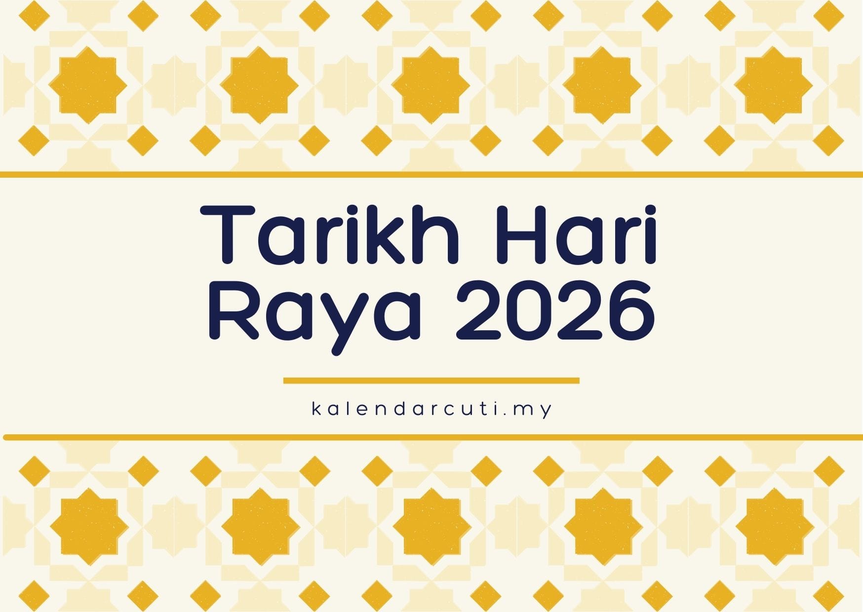tarikh hari raya 2026